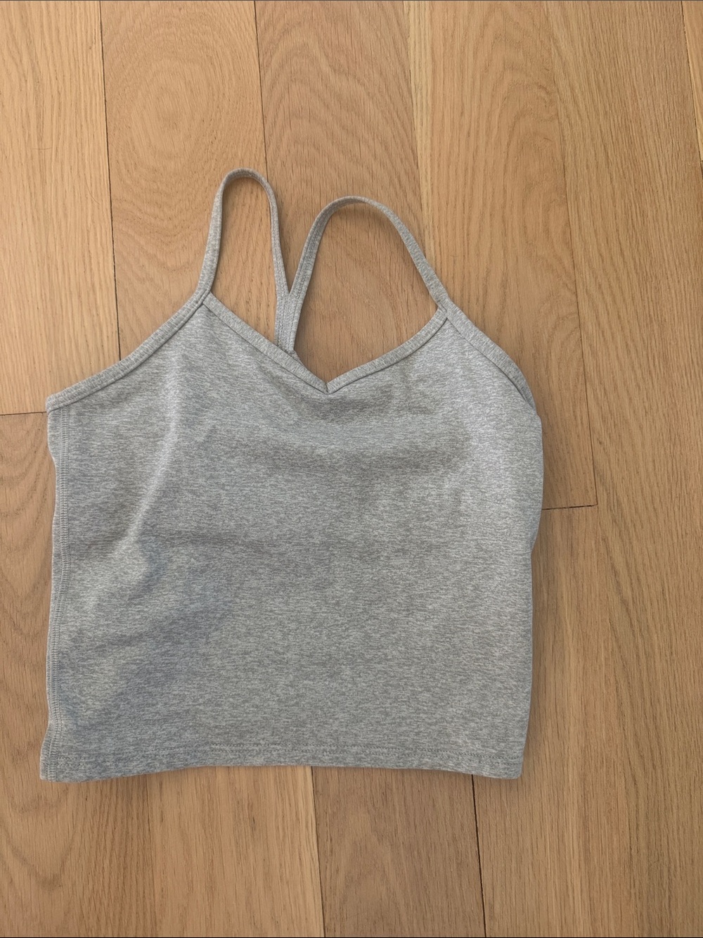 Athleta girl Heather Grey Cropped Cami Tank Top